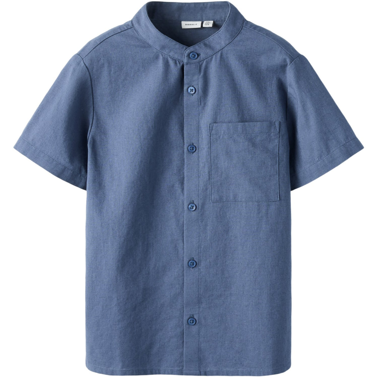 Name It Vintage Indigo Nkmfalinnen Ss Skjorta
