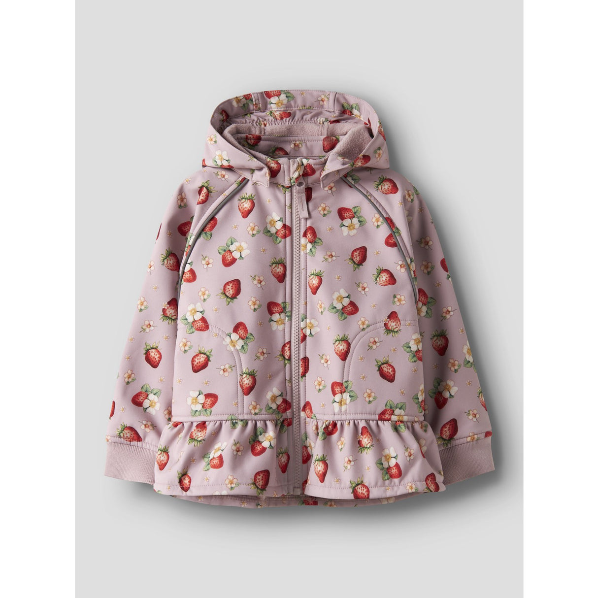 Name It Keepsake Lilac Strawberry Nmfalfa08 Softshell Jacka Peblum Fo