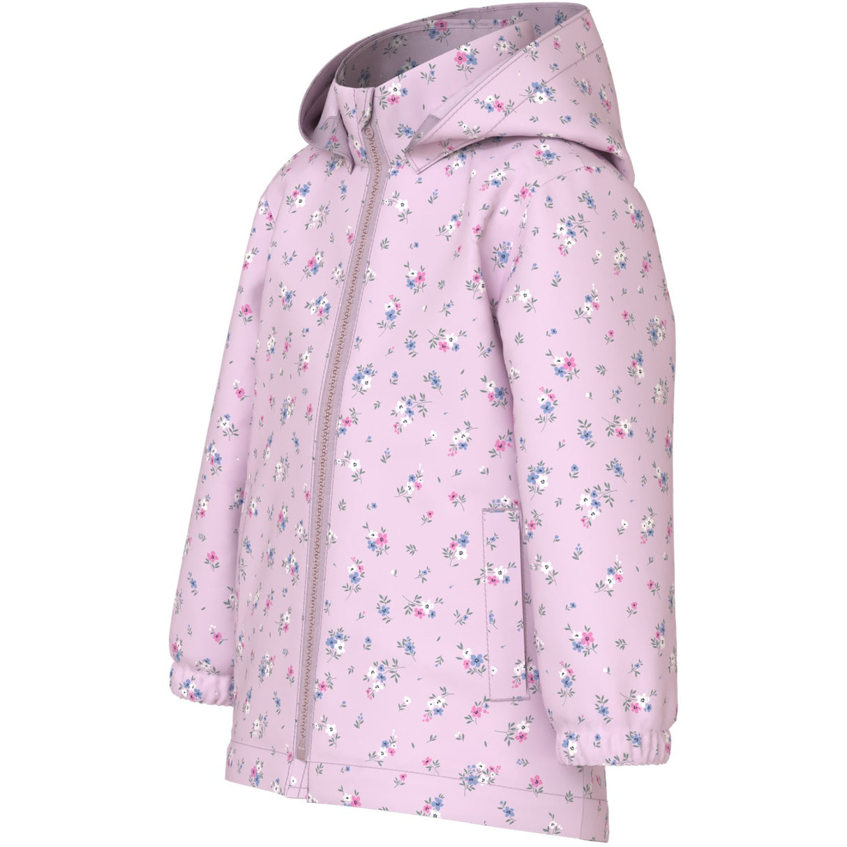 Name It Lilac Snow 4 Floral Patchwork Nmfmaxi Jacka Li Aop Noos