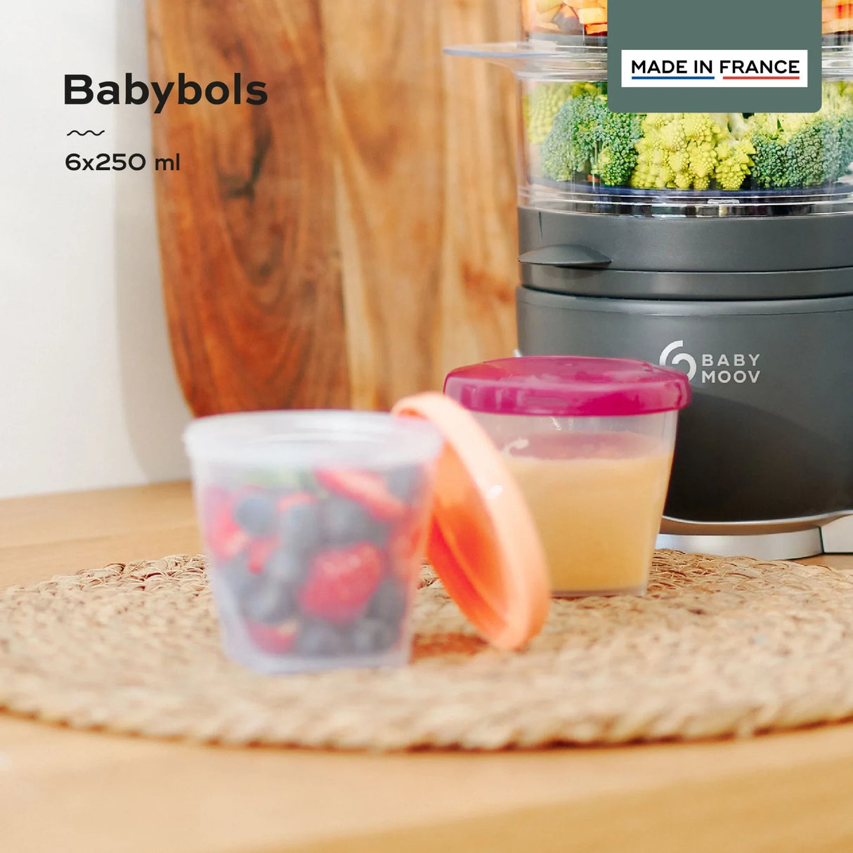 Babymoov Multi Madbøtter 250 Ml 6-Pack