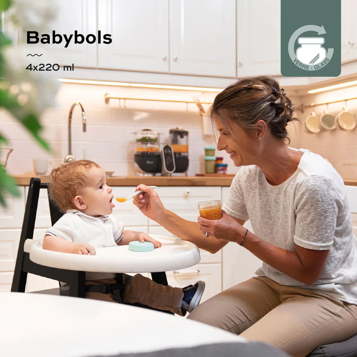 Babymoov Multi Glasbøtter 240 Ml 4-Pack