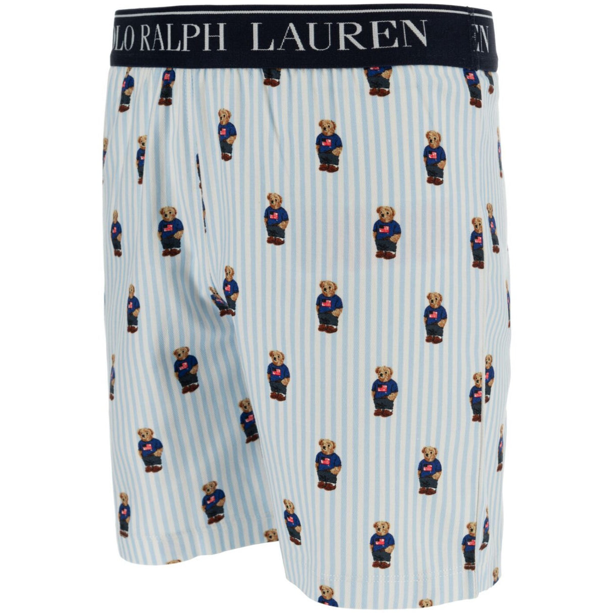 Polo Ralph Lauren White / Elite Blue Ss Björn Tee Och Kort Sett