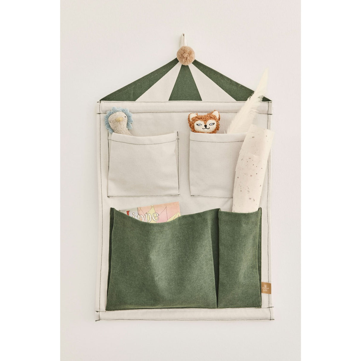 OYOY Clay/Green Circus Wall Förvaring 2