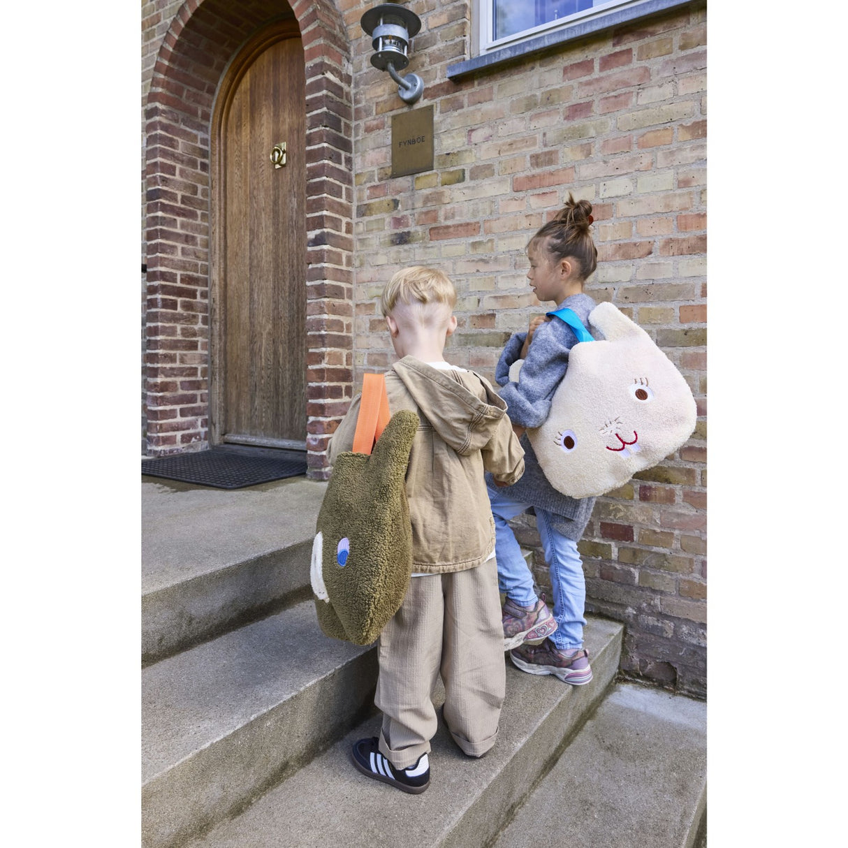 OYOY Brown/Red Darling Björn Tote Väska