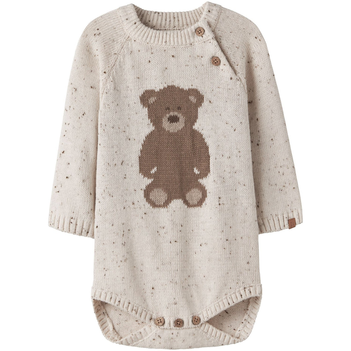 Lil'Atelier Turtledove Teddy Nbngalto Ria Ls Stickad Body Lil