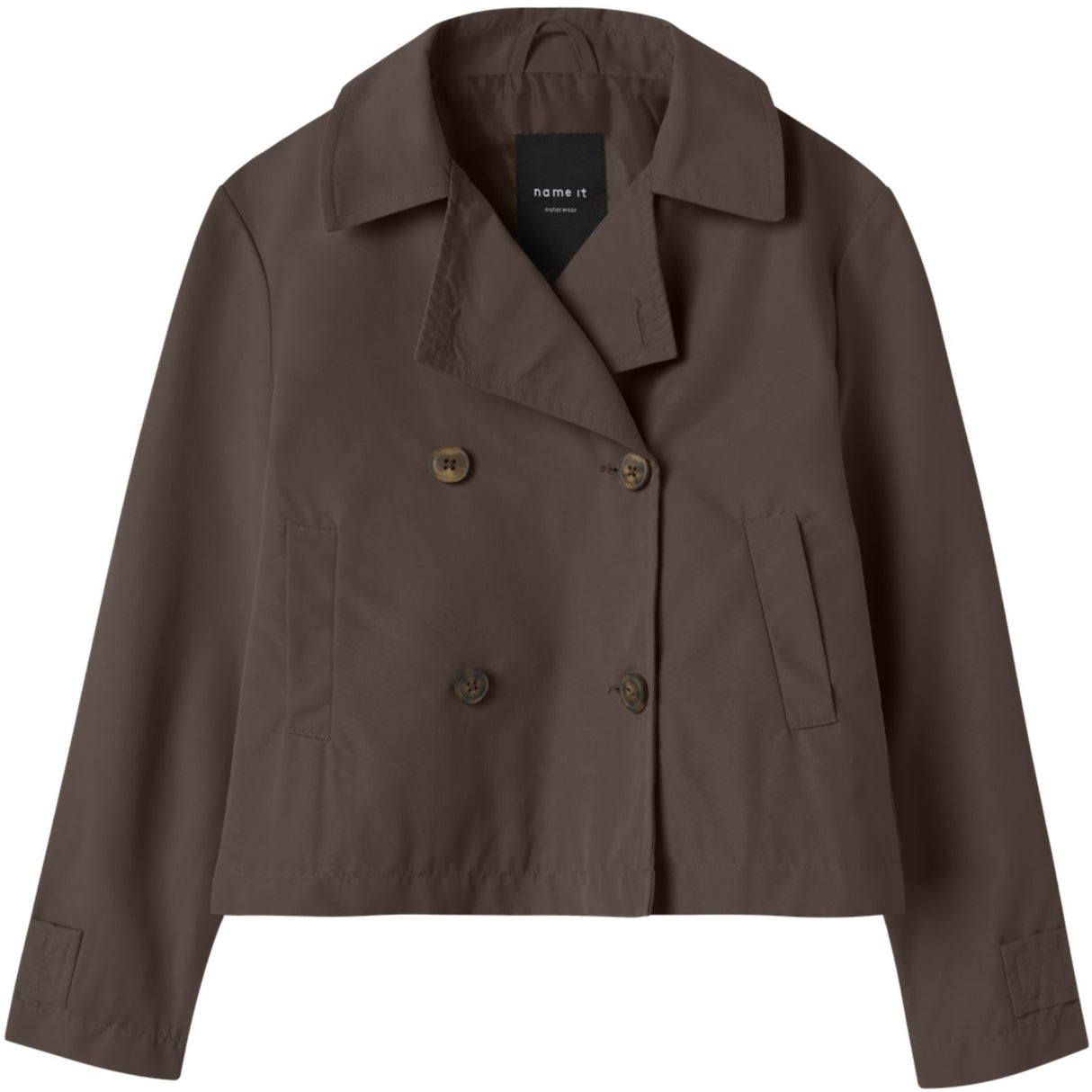 Name It Chocolate Brown Nkfmadelin Trench Täcka Kort