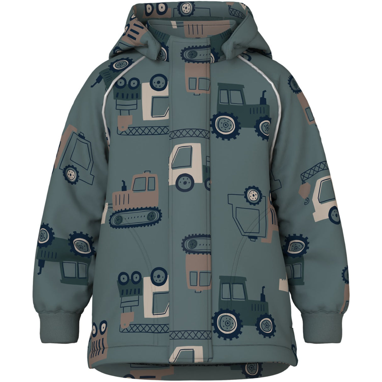 Name It Balsam Green Machines Nmmalfa08 Softshell Jacka Aop Fo