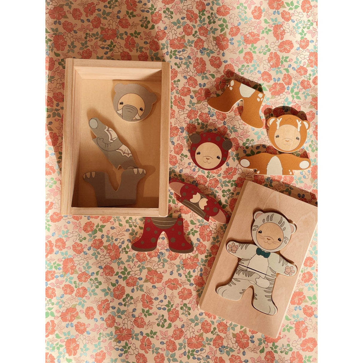 Konges Sløjd Multi Wooden Nallebjörn Klänning Up Animals Fsc
