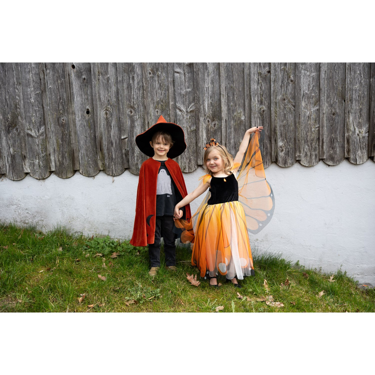 Great Pretenders Autum Embers Wizard Cape With Mössa