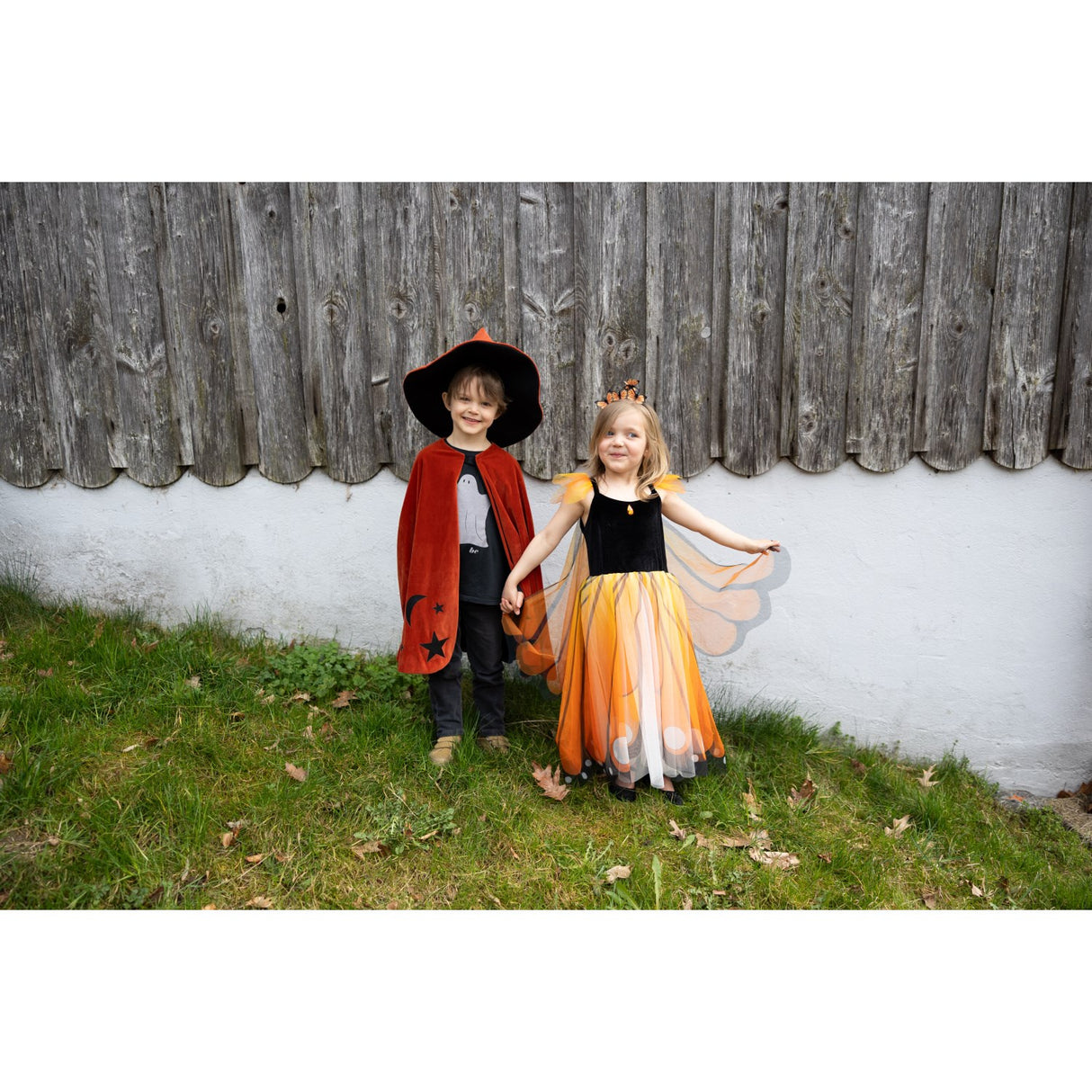 Great Pretenders Autum Embers Wizard Cape With Mössa