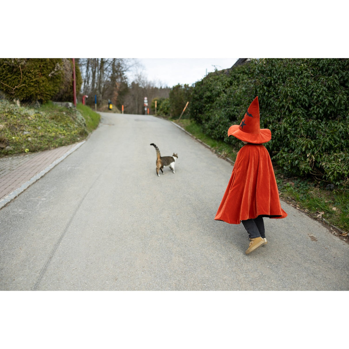 Great Pretenders Autum Embers Wizard Cape With Mössa