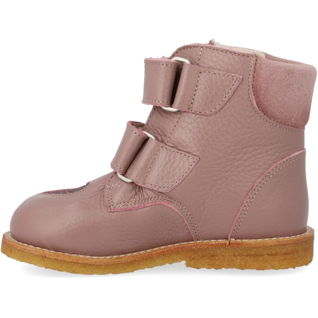 Angulus Faded Rose/Multi Glitter TEX Boot med glittrande glitterhjärtan