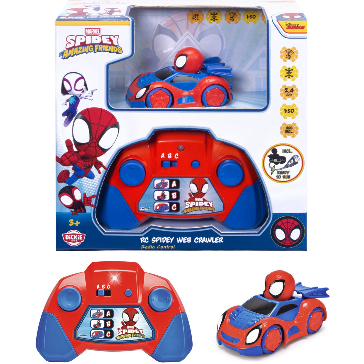 Dickie Toys RC Spidey Web-Crawler 1:50