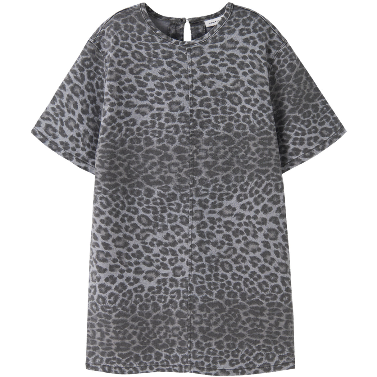 Name It Night Owl Grey Leopard Nkfleo Twill Klänning 4002-Td T