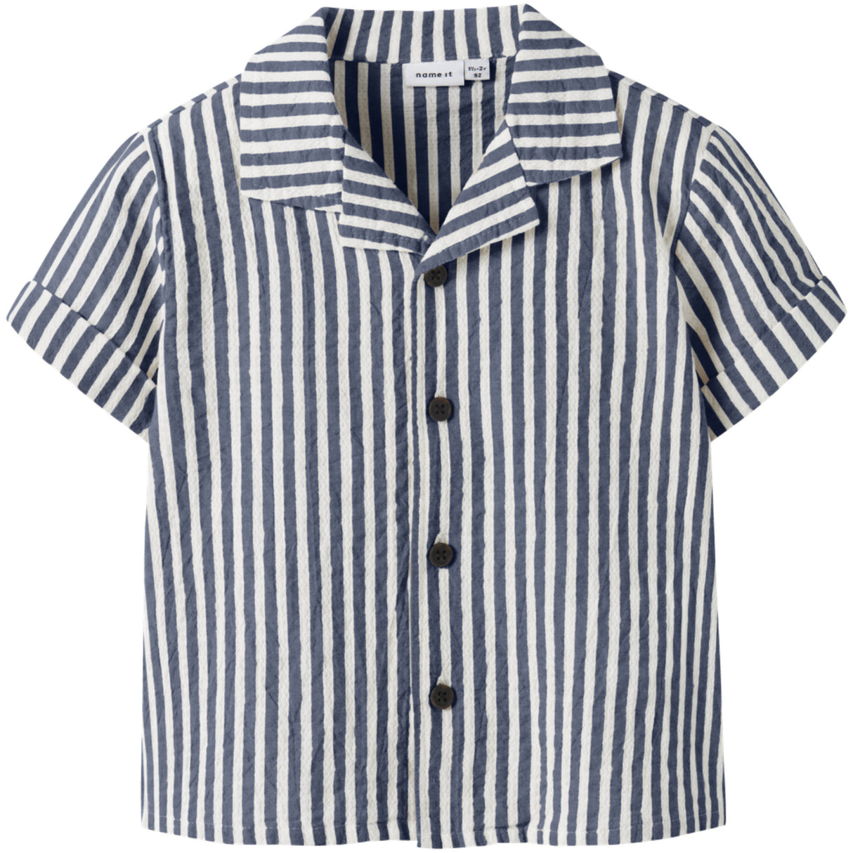 Name It Vintage Indigo Cloud Dancer Nmmfedenis Ss Skjorta