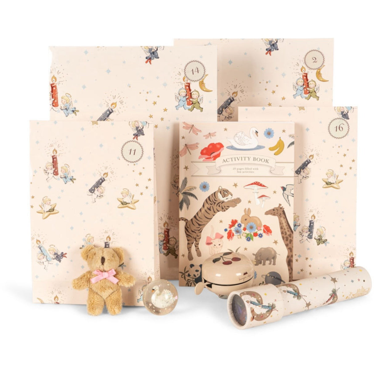 Konges Sløjd Beige Christmas Calendar Med 24 Gifts