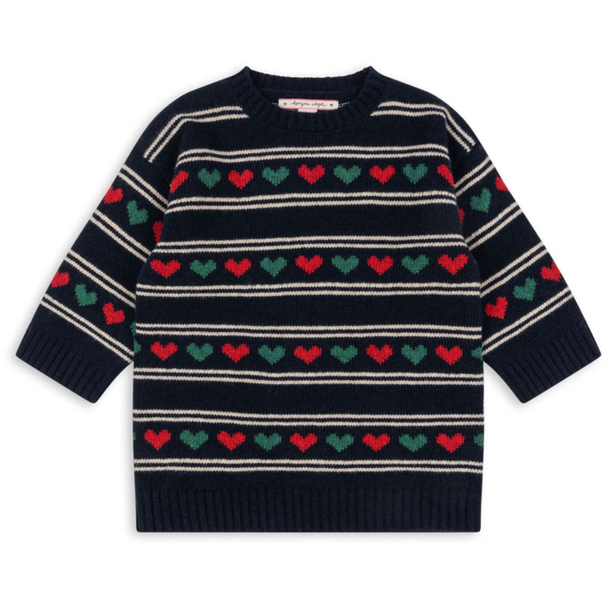 Konges Sløjd Heart Belou Stickad Klänning