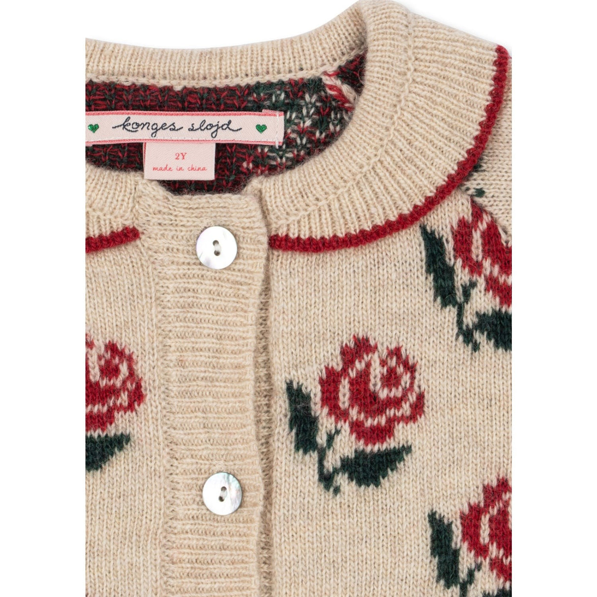Konges Sløjd Rose Belou Stickad Krage Cardigan