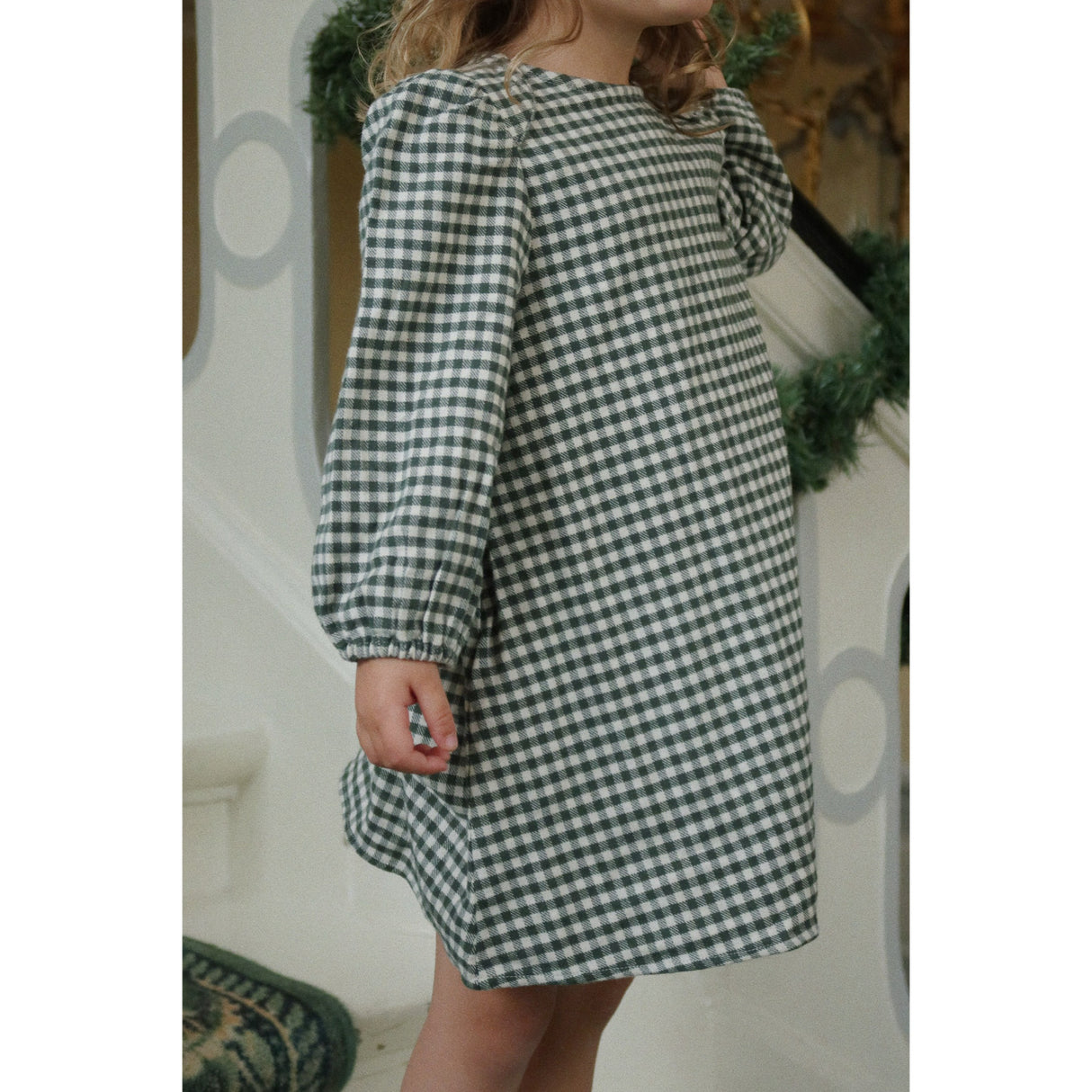 Konges Sløjd Green Check Foret Klänning Gots