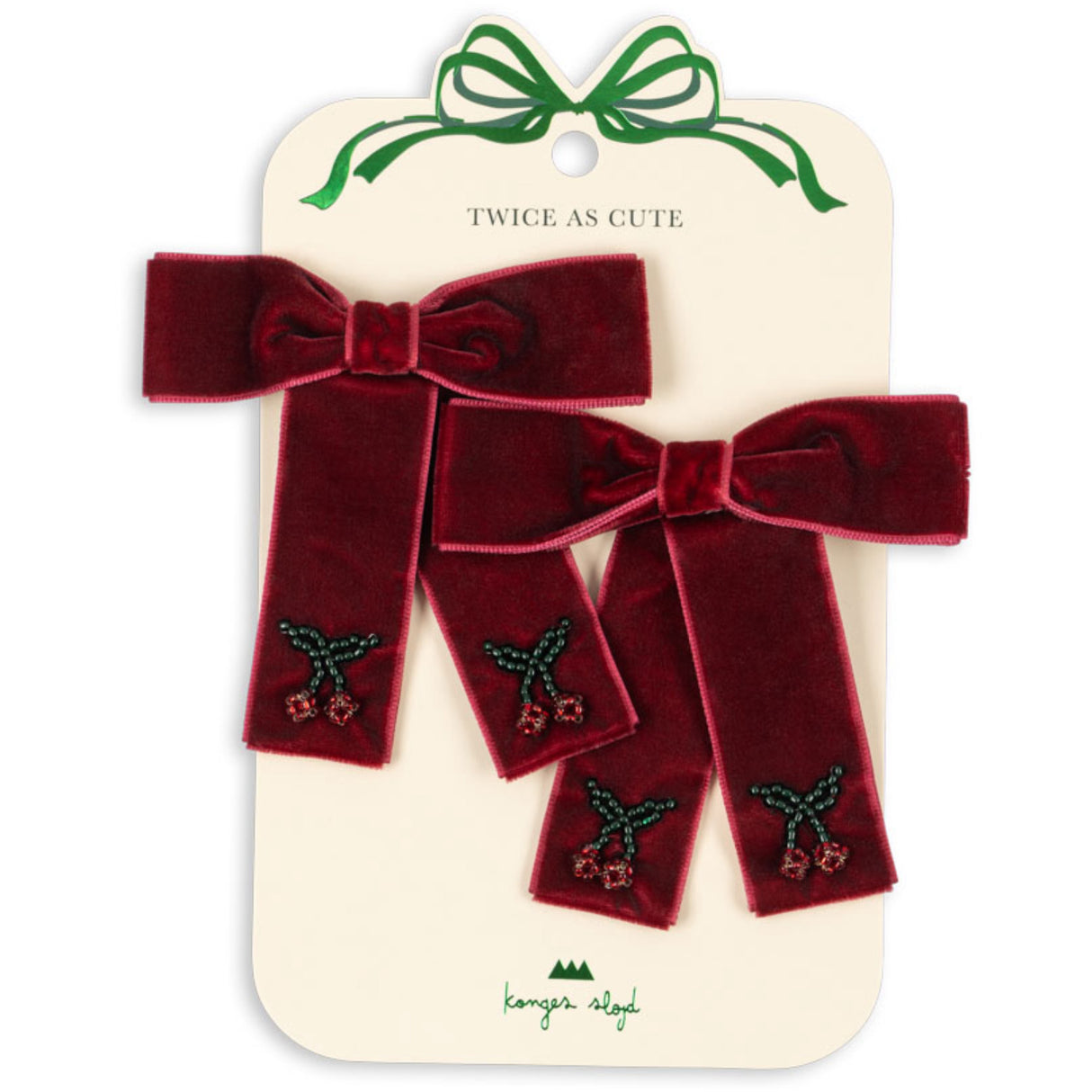 Konges Sløjd Rio Red 2 Pack Juliette Rosett Hair Clip