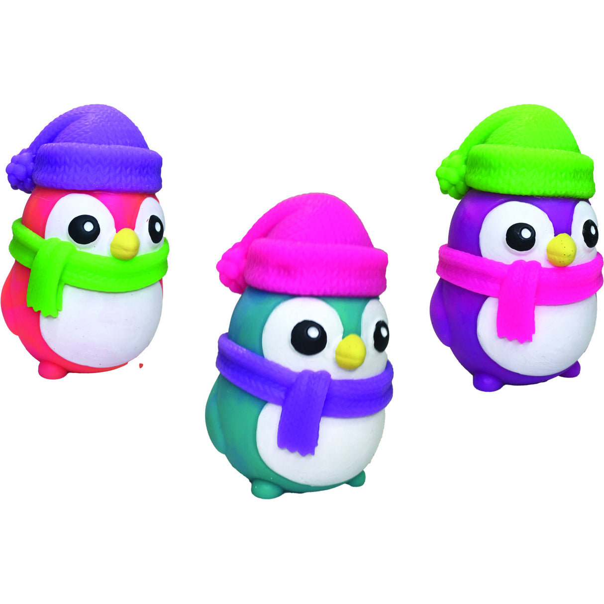 NeeDoh Polar Glow Penguin 3 Asst. CDU