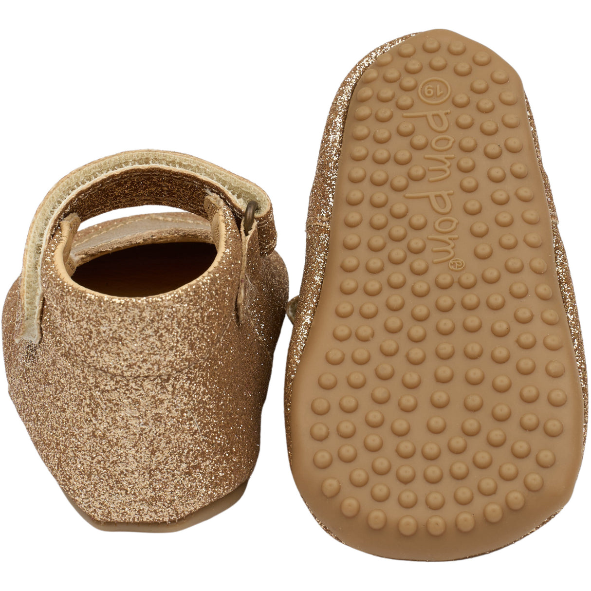 Pom Pom Gold Glitter Beginners™ Ballerinaskor Heart