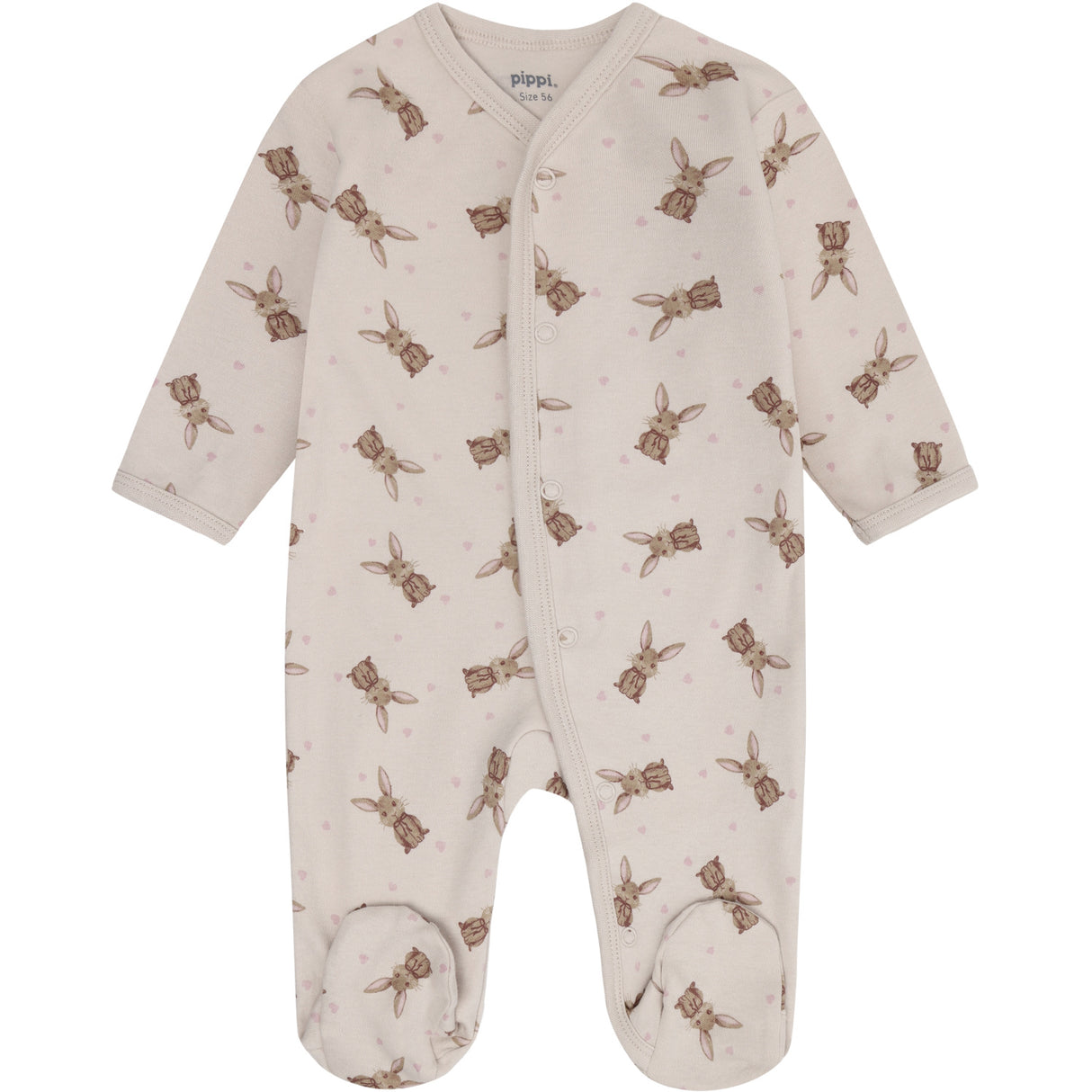 Pippi Violet Ice Nattdräkt W/F -Buttons 2-Pack