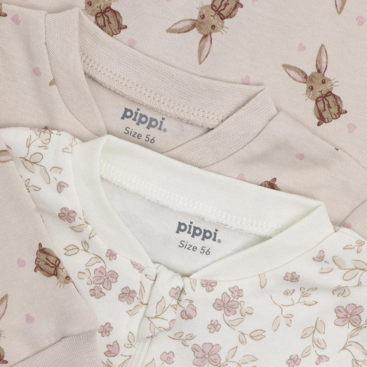 Pippi Violet Ice Nattdräkt -Zipper (2-Pack)