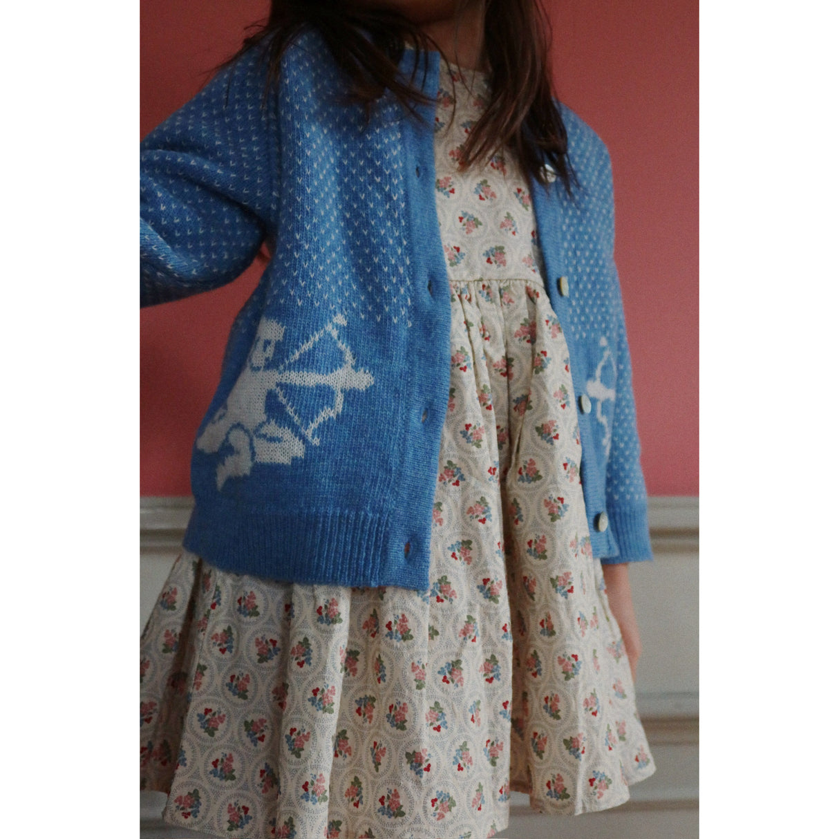 Konges Sløjd Verona Blues Cianna Ls Rosett Klänning Gots