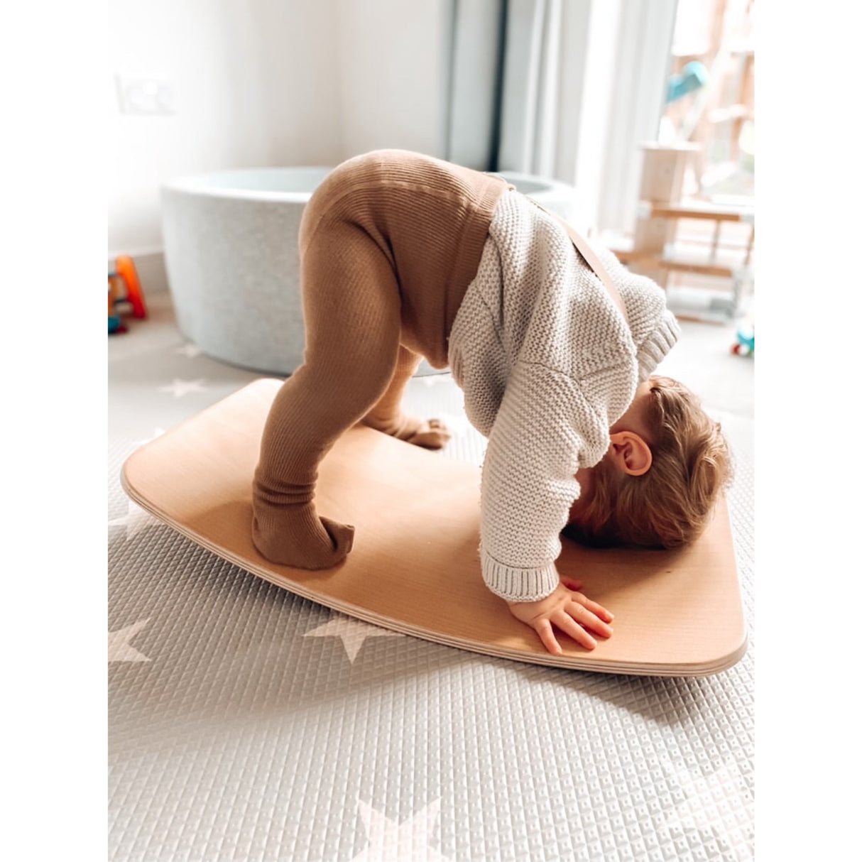 Curve Lab Dark Blue Little Arc Small Balance Board Felt