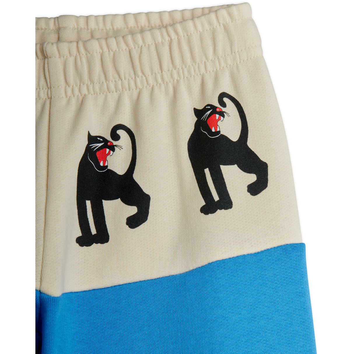 Mini Rodini Blue Panther Panel Sweatpants