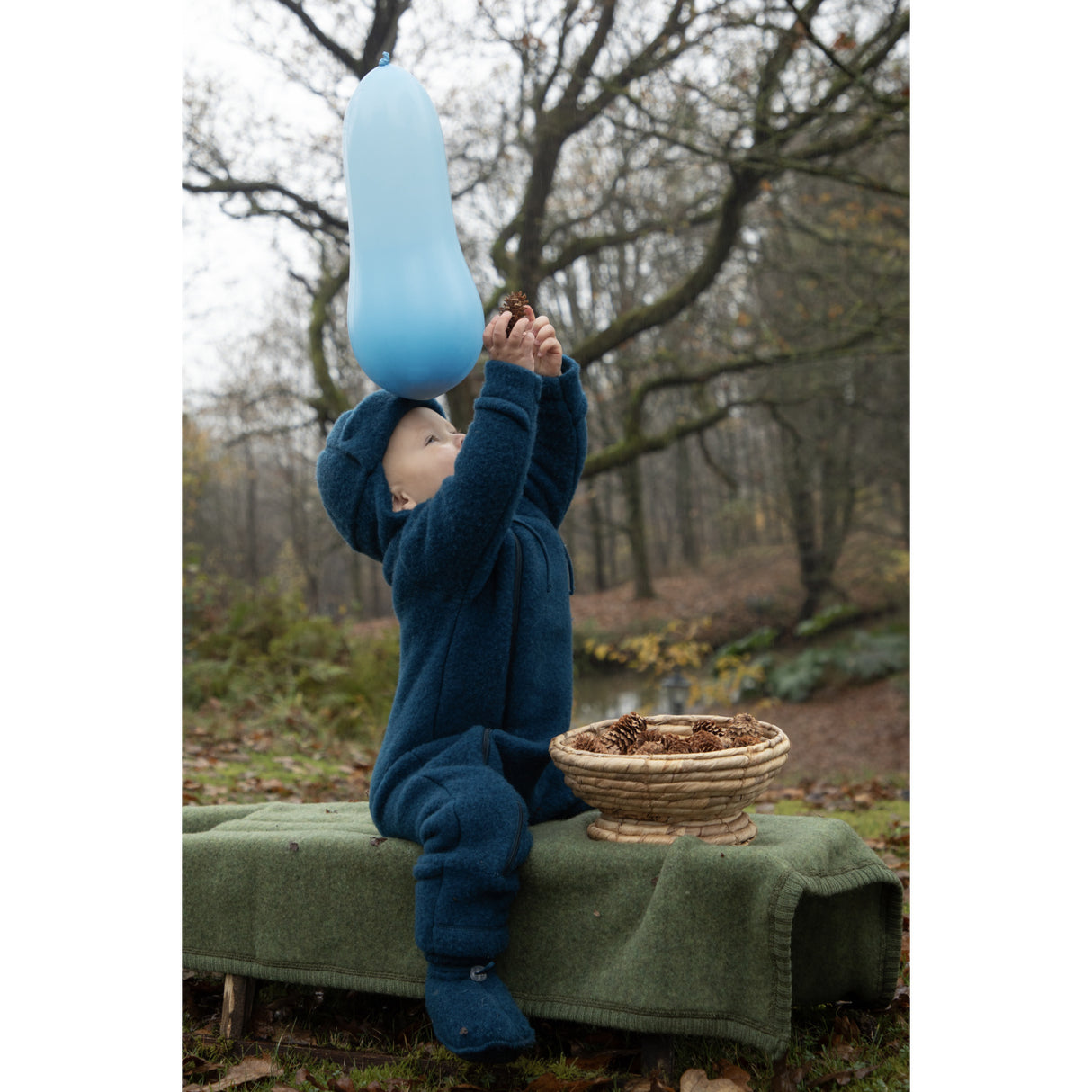 Joha Dark Turquoise Onesie 2-I-1