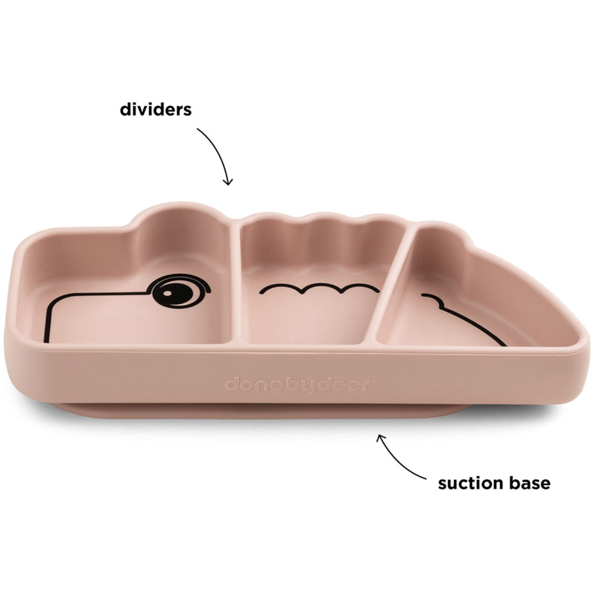 DonebyDeer Powder Stick & Stay Snacktallerken Croco