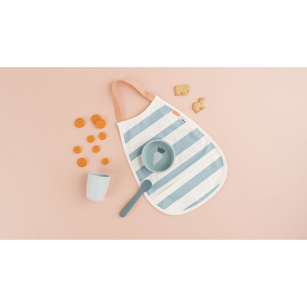 DonebyDeer Blue/Green Pull-Over Haklapp 2-Pack Stripes