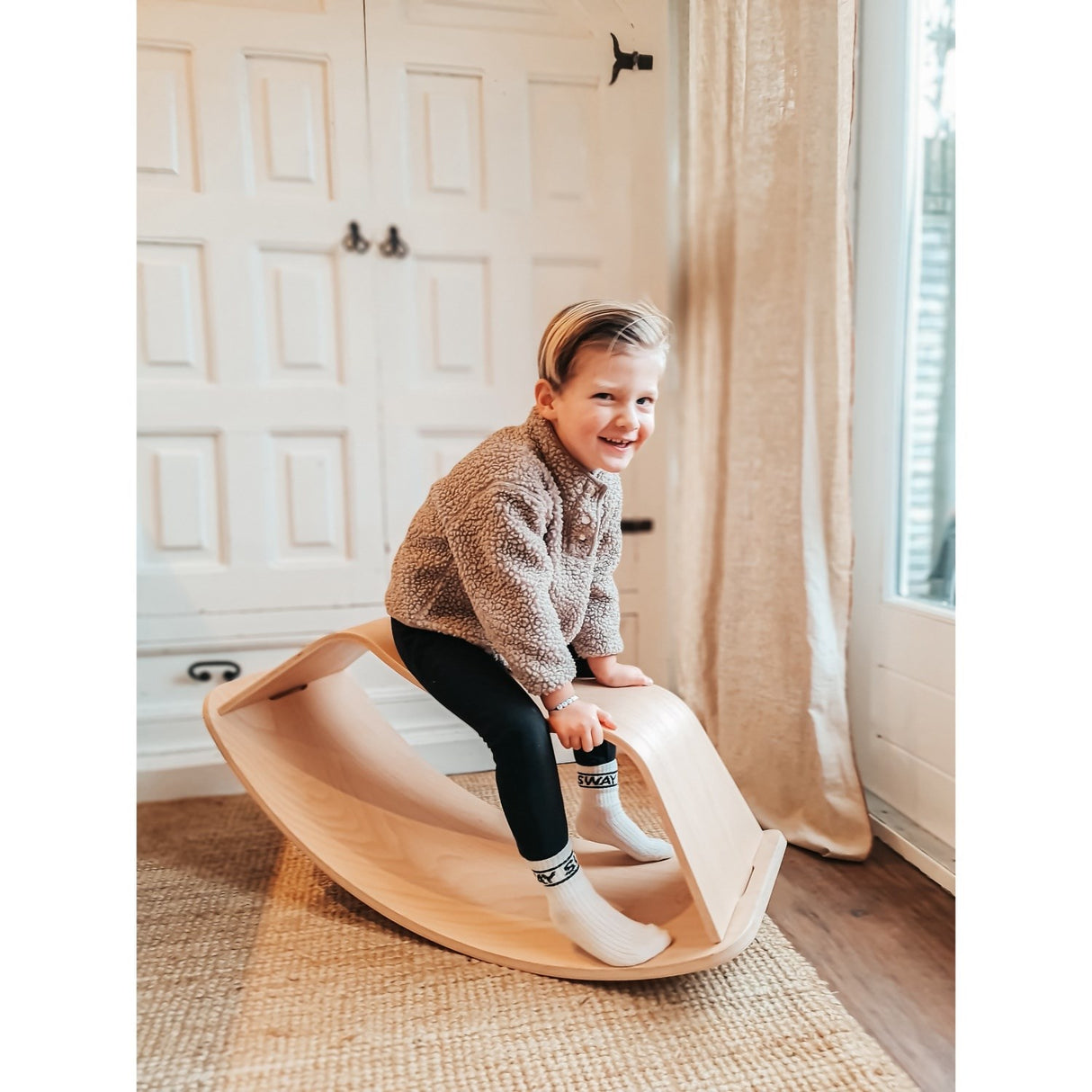 Curve Lab Natural Rocking Stool & Perfect Arc Balance Board