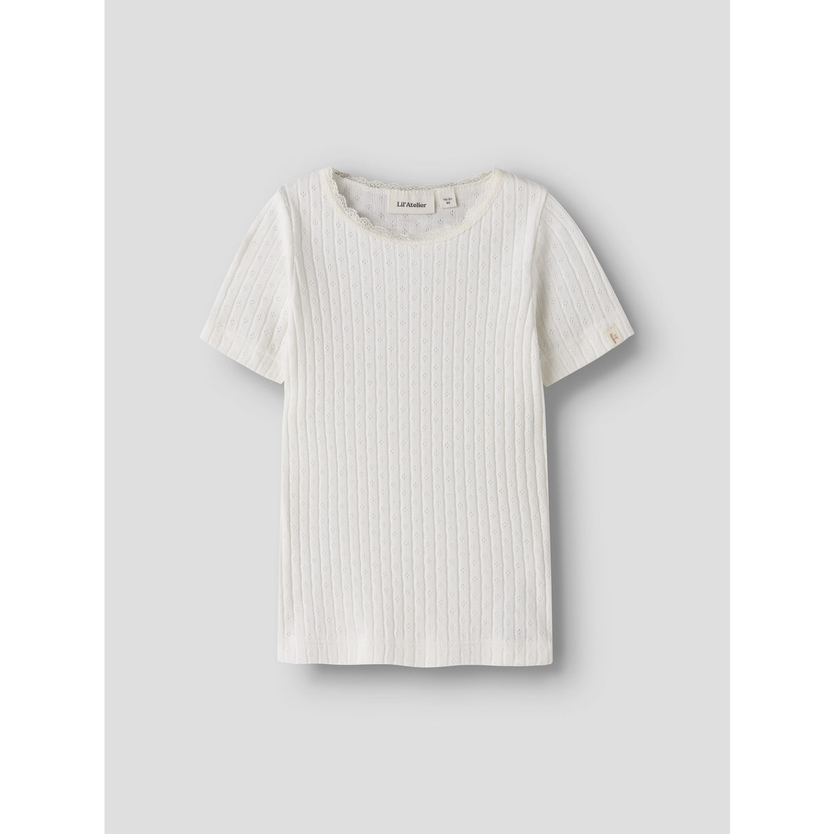 Lil'Atelier Coconut Milk Nmfhaldis Ss Slim Topp Lil