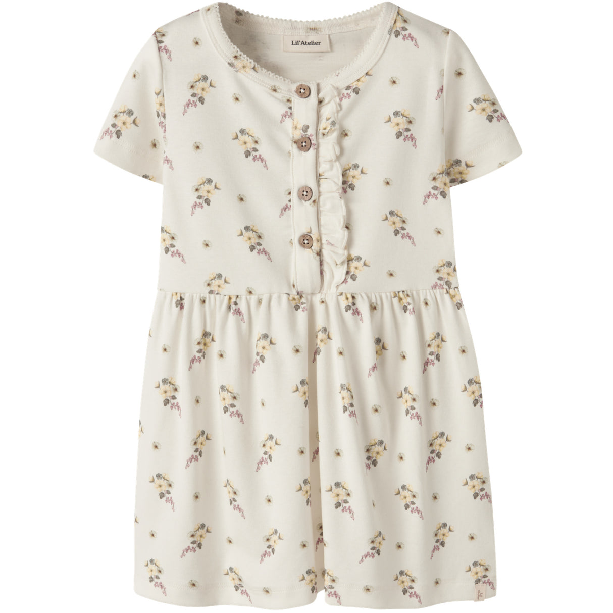 Lil'Atelier Coconut Milk Flower Nmfgayo Smi Ss Klänning Lil