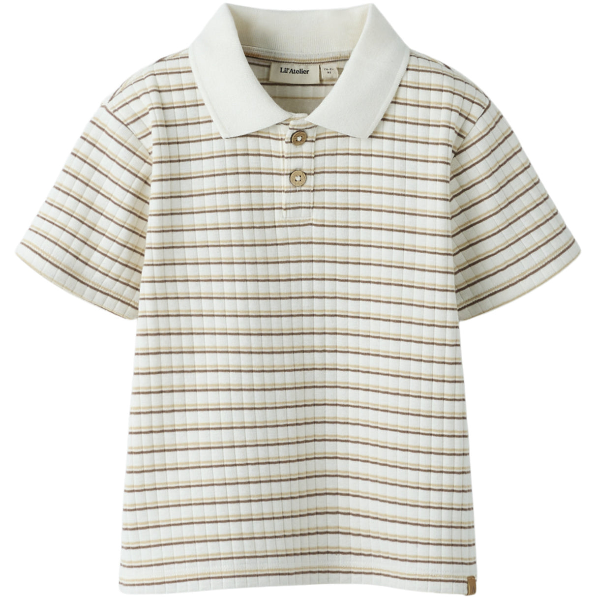Lil'Atelier Coconut Milk Coca Mocha Nmmhaldur Ss Loose Pikétröja Lil