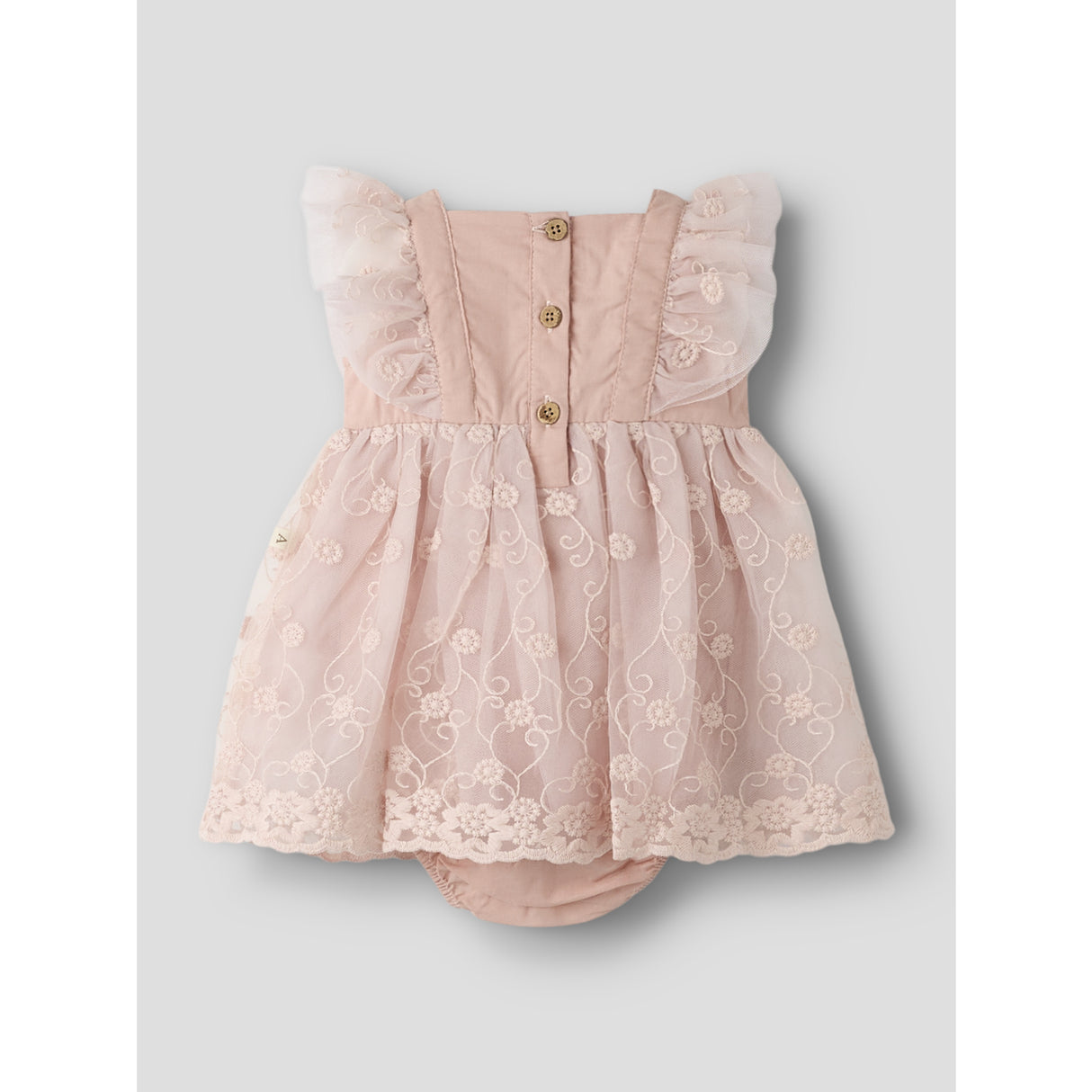 Lil'Atelier Peach Whip Nbffeya Sl Tyll Body Klänning Lil