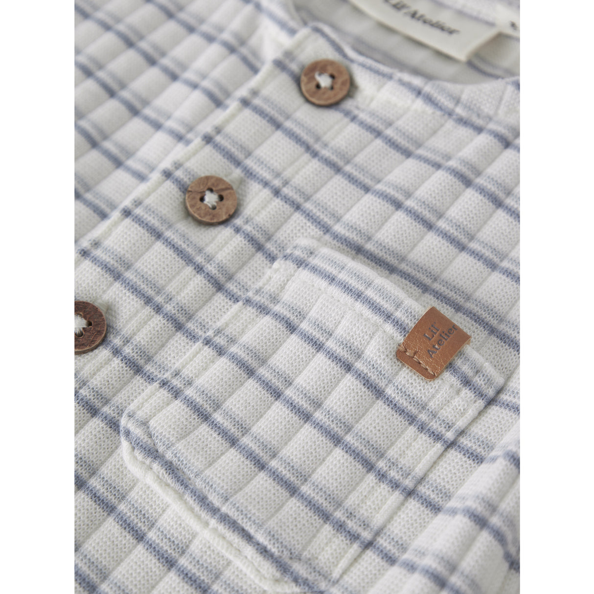 Lil'Atelier Coconut Milk Dusty Blue Nbmhaldur Ss Loose Kort Dräkt Lil