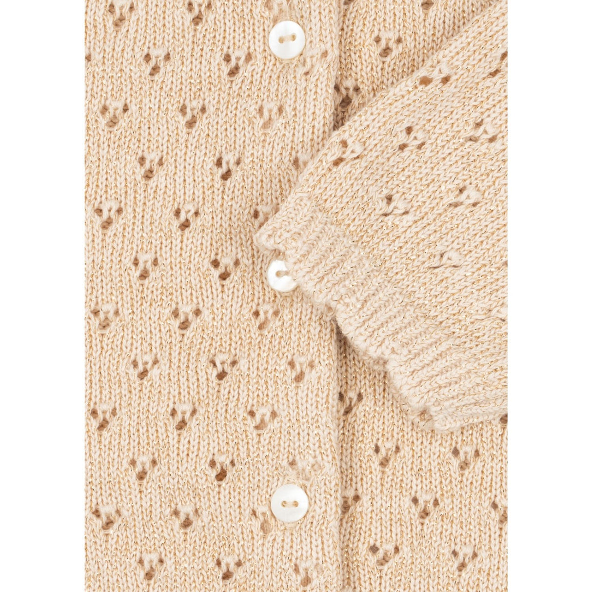 Konges Sløjd Buttercream Holiday Stickad Cardigan