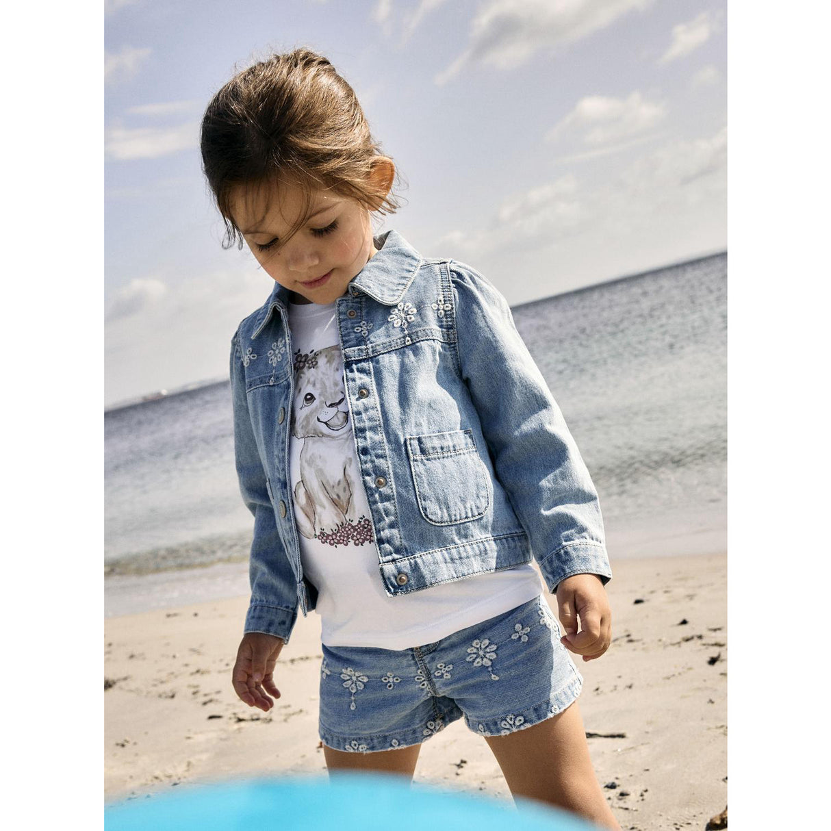 Name It Light Blue Denim Anglaise Nmfharper Dnm Anglaise Jacka 1026-Ov H