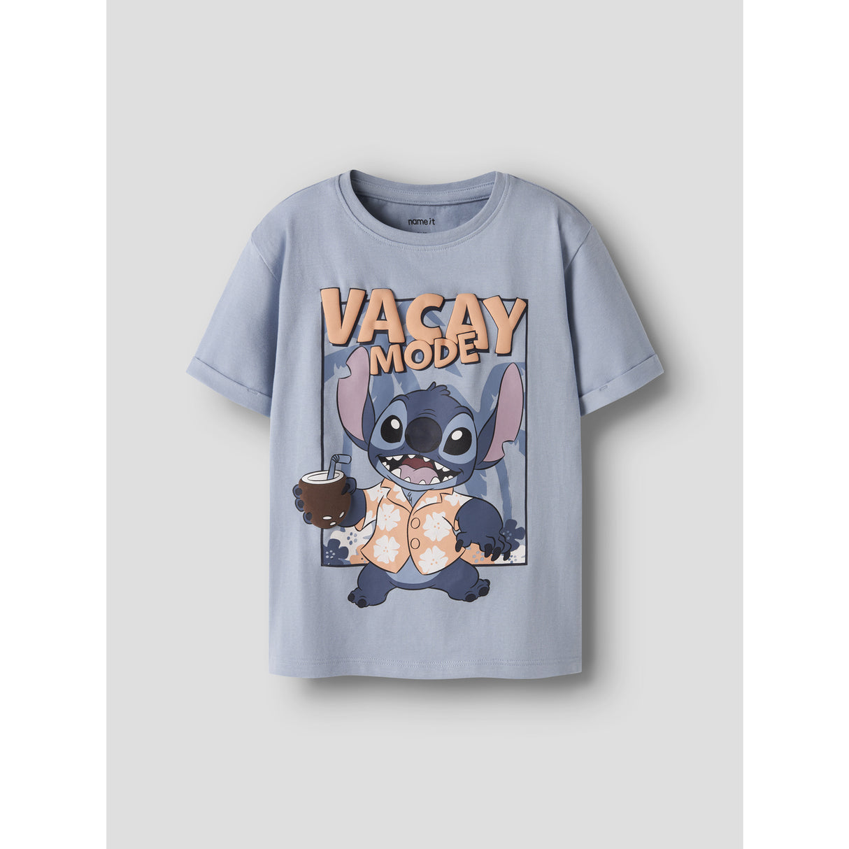 Name It Blue Fog Nmmantonio Stitch Ss Nreg Topp Wdi