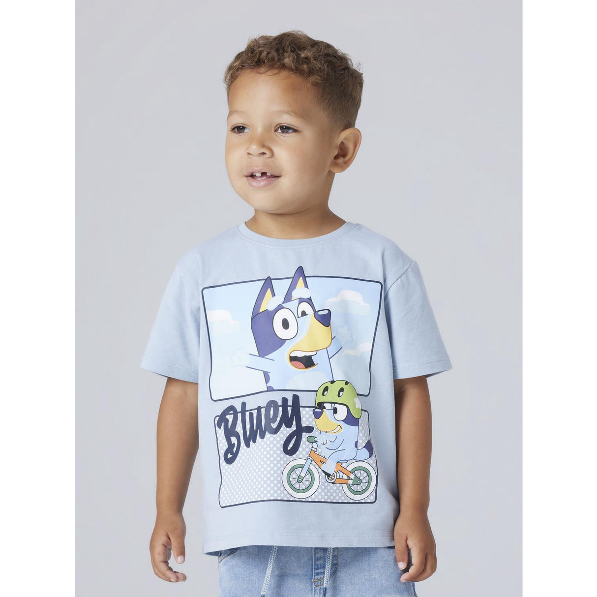 Name It Blue Fog Nmmmalih Bluey Nreg Ss Topp Sky
