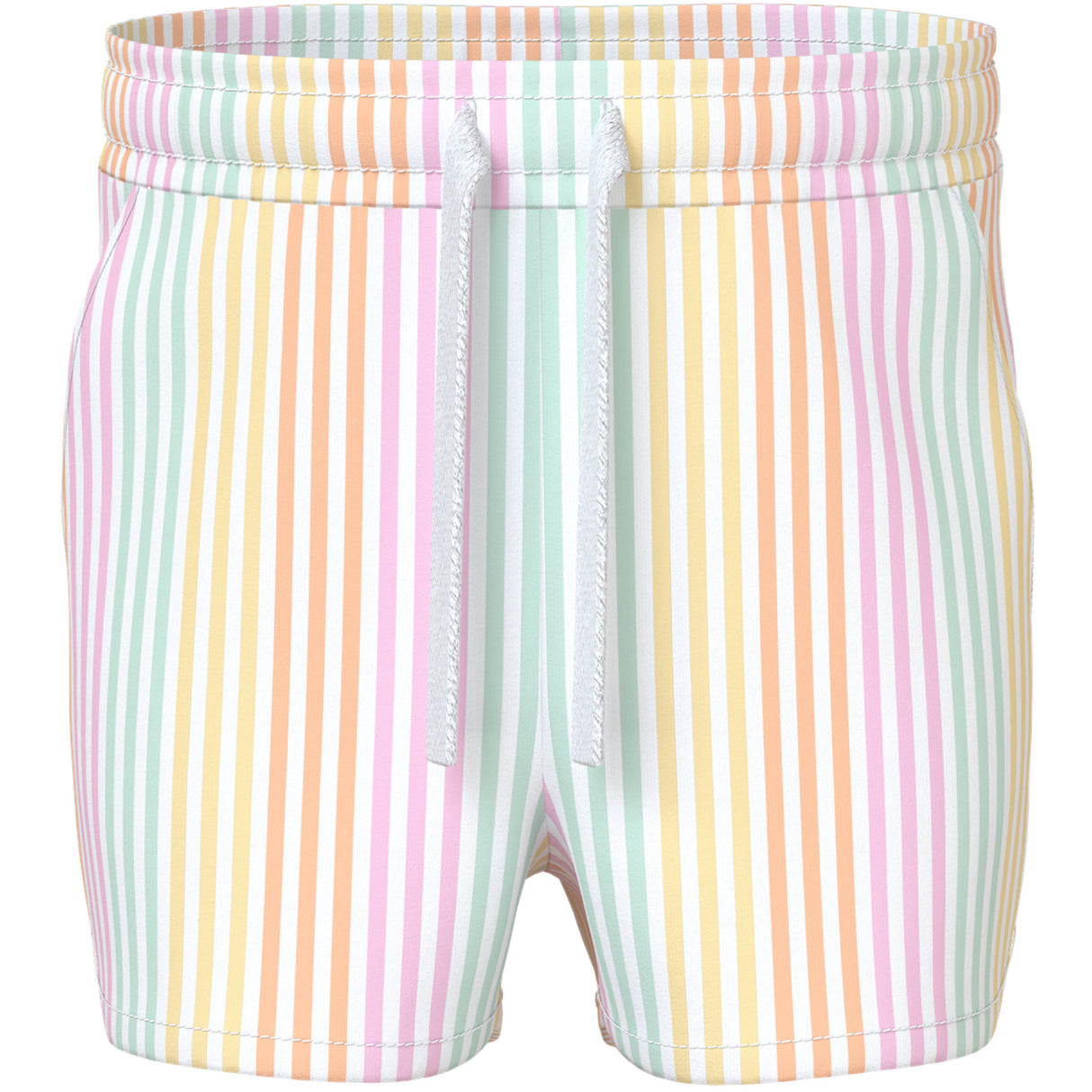 Name It Bright White Cool Stripe Nmfvigga Shorts F1 Noos