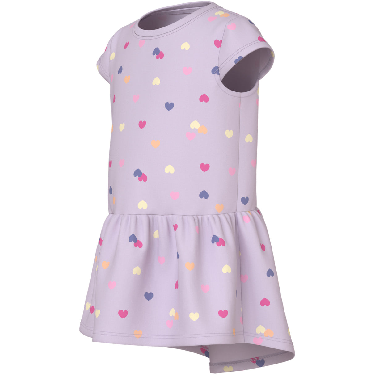 Name It Lavender Fog Colorful Hearts Nmfvigga Capsl Klänning F1 Noos