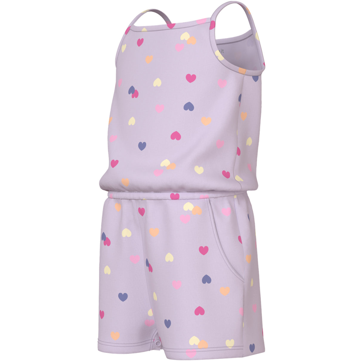 Name It Lavender Fog Colorful Hearts Nmfvigga Rem Dräkt