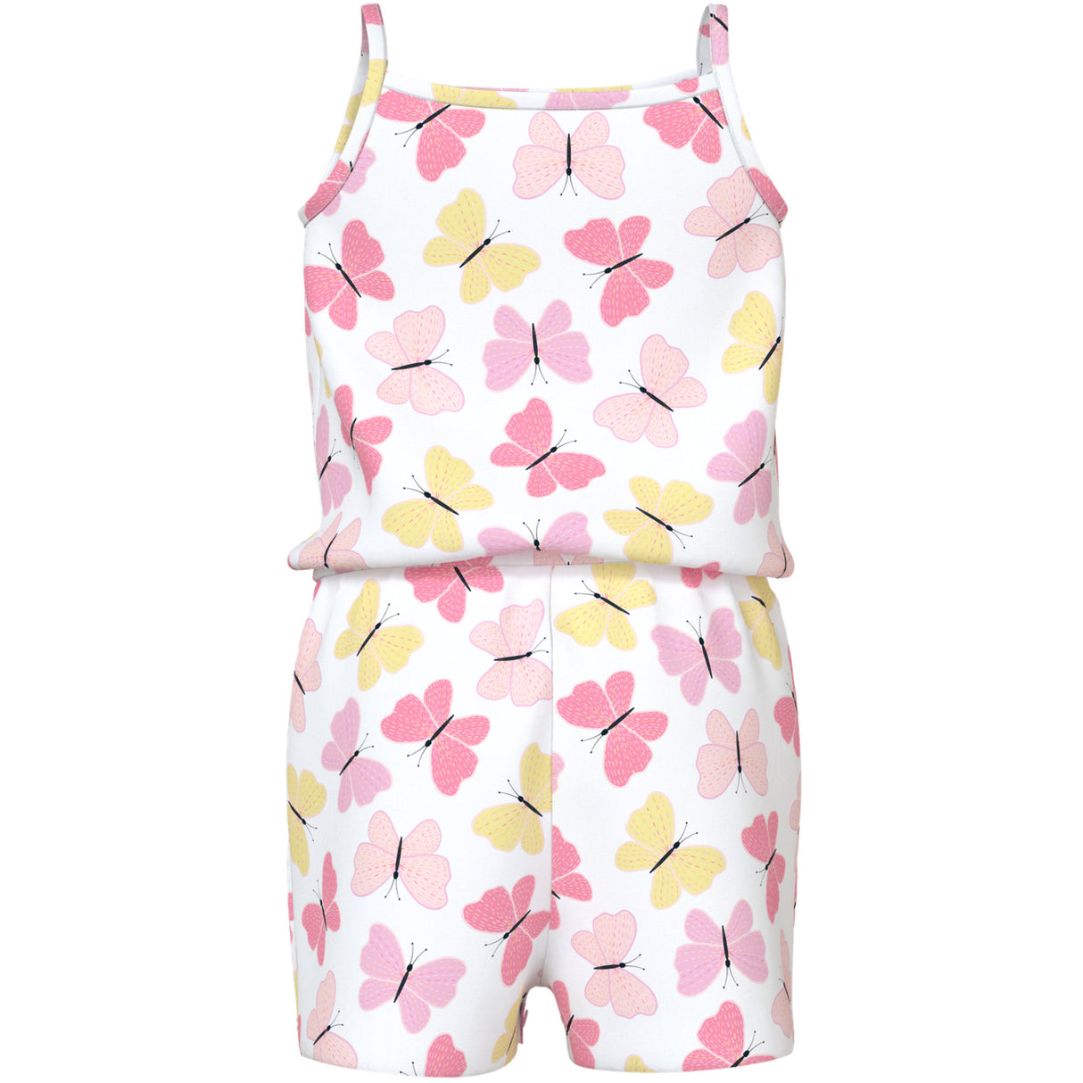 Name It Bright White Pink Butterfly Nmfvigga Rem Dräkt