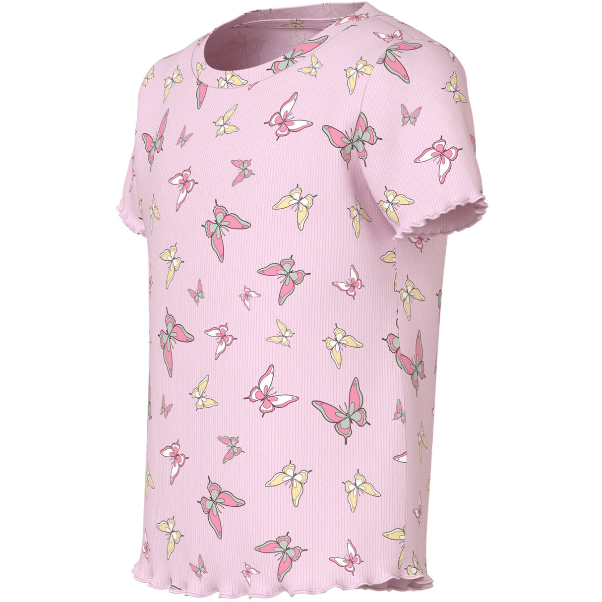 Name It Cradle Pink Butterflies Nmfvemma Aop Ss Slim Topp