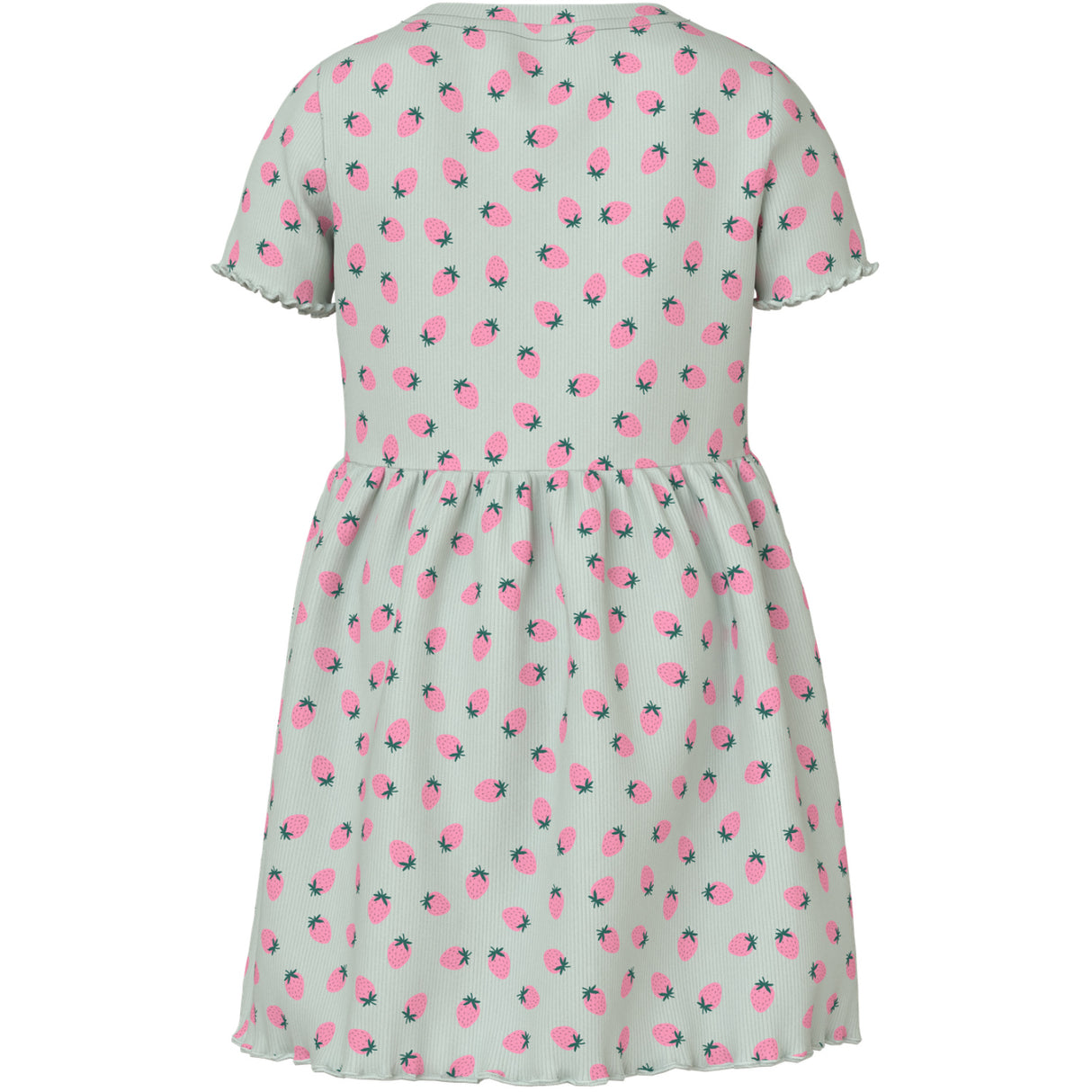 Name It Pale Aqua Strawberries Nmfvemma Ss Aop Klänning